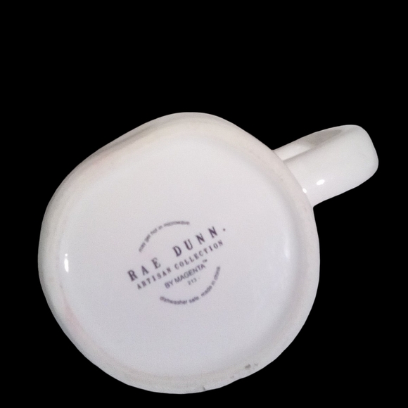 Rae DunnWhite Ceramic Mug with Handwritten Text BORED - Picture 5 of 5